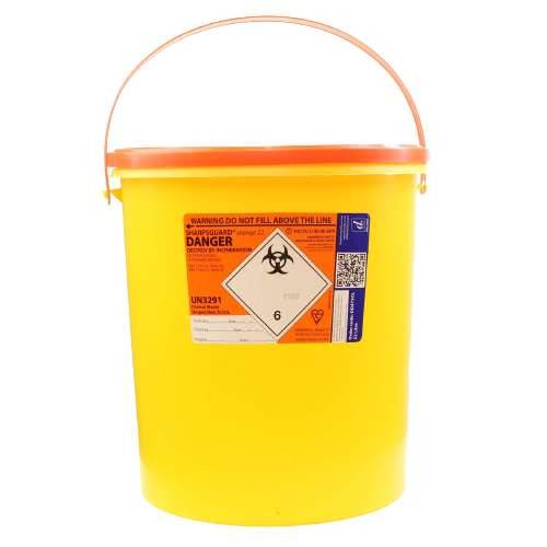 22 liters Sharpsguard Orange Sharps beholder